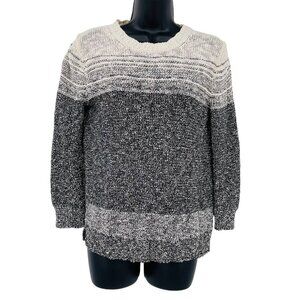 Theory‎ Women's Rainee Marled Knit Sweater Size S Ombre Stripe Jumper